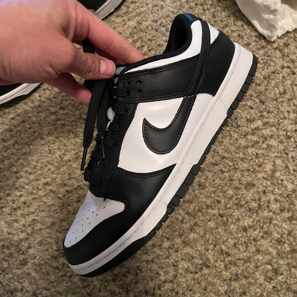 Mens nike Dunk panda, size 9.5, used , see pics, no box
